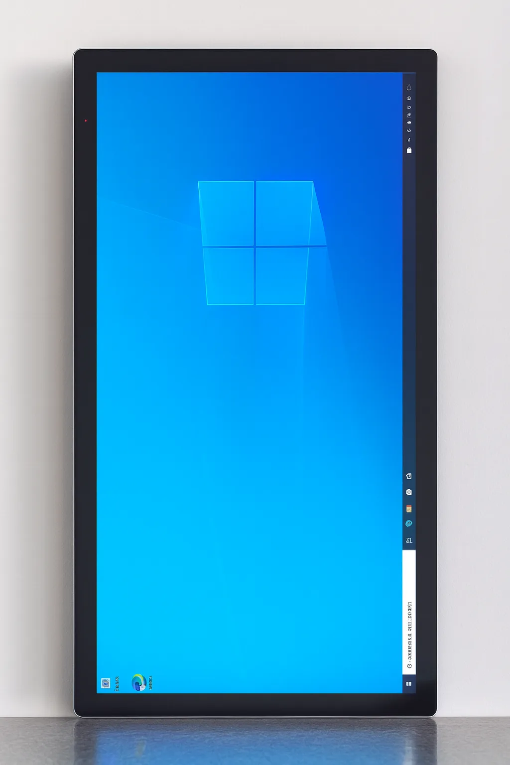 Tela digital 22 polegadas Full HD com PC embutido instalada em elevador